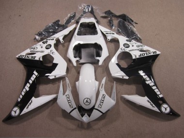 Blanc Noir 2003-2005 YZF R6 Carénages Moto