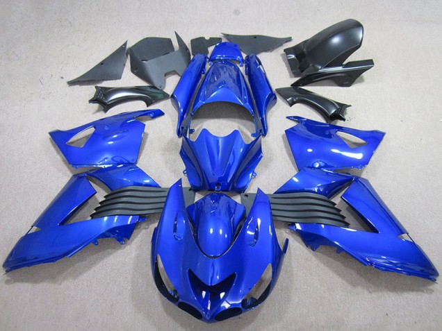 Bleu 2006-2011 ZX14R ZZR1400 Carénages Moto