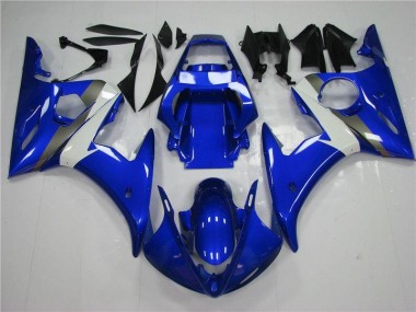 Bleu Blanc 2003-2005 YZF R6 Carrosserie Moto