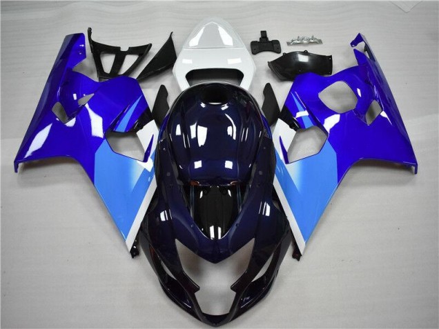 Bleu Blanc 2004-2005 GSXR 600/750 Carénage Moto Bleu Blanc 2004-2005 GSXR 600/750 Carénage Moto