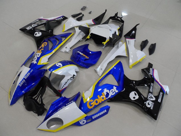 Bleu Blanc GoldBet 2009-2014 S1000RR Carénages Moto Bleu Blanc GoldBet 2009-2014 S1000RR Carénages Moto