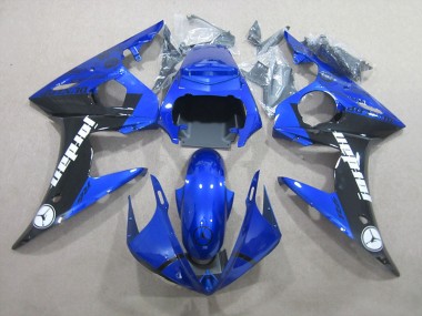 Bleu Noir 2003-2005 YZF R6 Carrosserie Moto