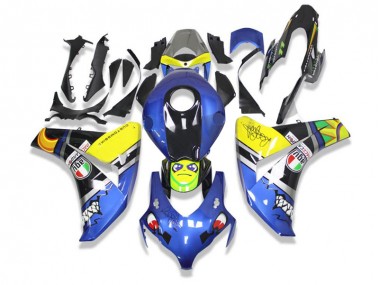 Bleu Requin 2008-2011 CBR1000RR Carénage Moto