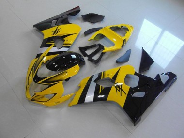 Jaune Noir 2004-2005 GSXR 750 Carénage Moto