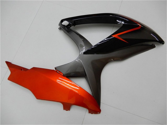 Carénages Moto Suzuki GSXR 600/750 2008-2010 - Orange Gris Noir Brillant