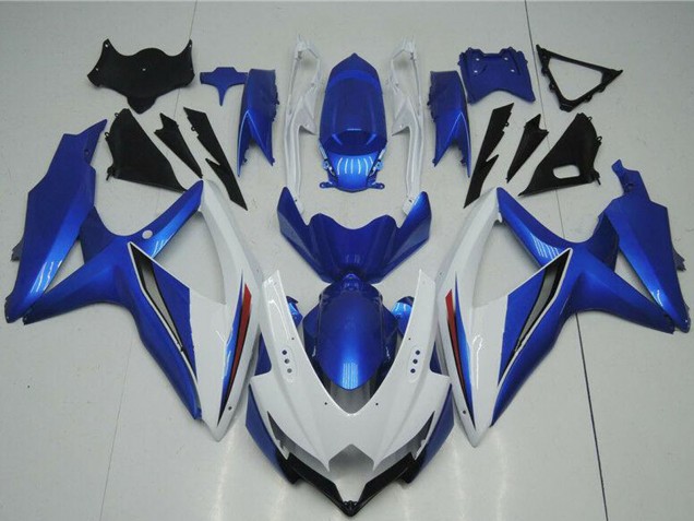 Carénages Moto Suzuki GSXR 600/750 2008-2010 - Blanc Bleu