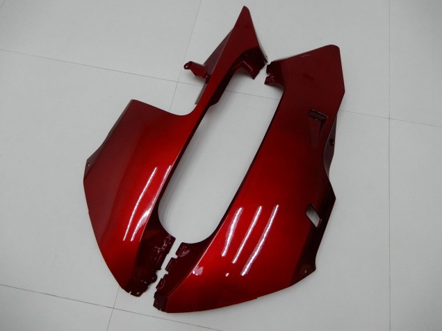 Carénages Moto Honda CBR600RR 2003-2004 - Rouge Noir Mat Bande