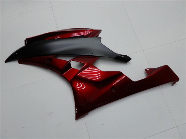 Kits Carénage Moto Yamaha YZF R6 2006-2007 - Rouge Noir Mat