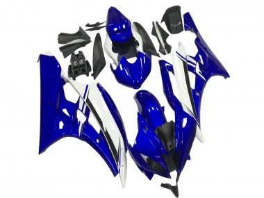 Carénages Moto Yamaha YZF R6 2006-2007 - Bleu Blanc Noir