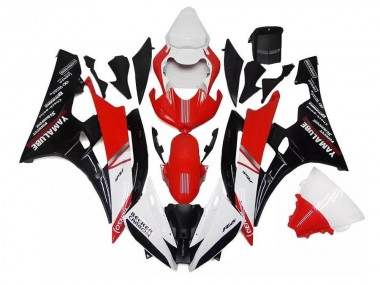 Carénages Moto Yamaha YZF R6 2006-2007 - Blanc Rouge Noir