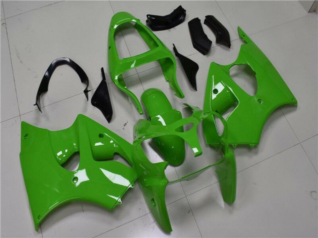 Carénages Moto Kawasaki ZX6R 2000-2002 - Vert Noir