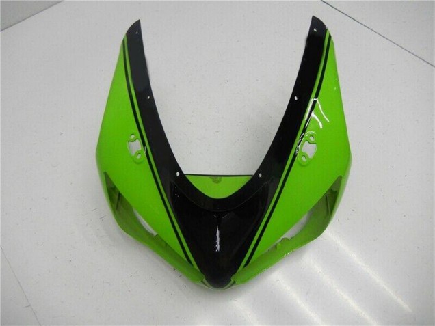 Carénage Moto Kawasaki ZX6R 2005-2006 - Vert Noir Brillant