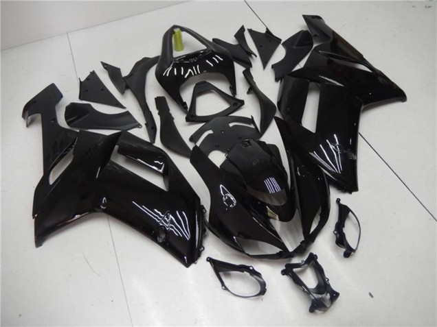 Carénage Moto ABS Kawasaki ZX6R 2007-2008 - Noir Brillant