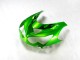 Carénage Moto Kawasaki ZX14R ZZR1400 2012-2024 - Vert Noir Brillant