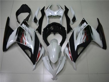 Carénage Moto Kawasaki Ninja 300 EX300R 2013-2024 - Blanc Rouge Noir