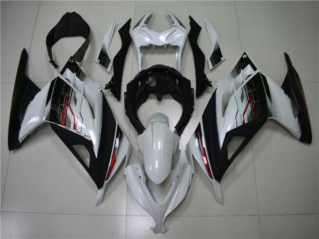 Carénage Moto Kawasaki Ninja 300 EX300R 2013-2017 - Blanc Rouge Noir