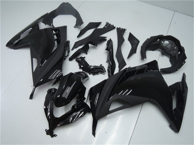 Carénages Moto Kawasaki Ninja 300 EX300R 2013-2024 - Noir Brillant Noir Mat