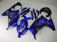 Carénages Moto Kawasaki Ninja 300 EX300R 2013-2017 - Bleu Noir Blanc Flamme