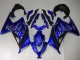 Carénages Moto Kawasaki Ninja 300 EX300R 2013-2017 - Bleu Noir Blanc Flamme