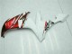 Carénages Moto Yamaha YZF R1 2004-2006 - Blanc Rouge Jaune Motul 46