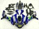 Carénages Moto Yamaha YZF R1 2015-2019 - Bleu Argent Noir Vert MoviStar