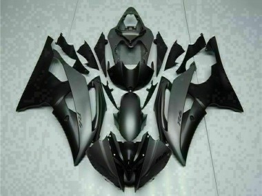 Carénages Moto Yamaha YZF R6 2008-2016 - Gris Noir Mat