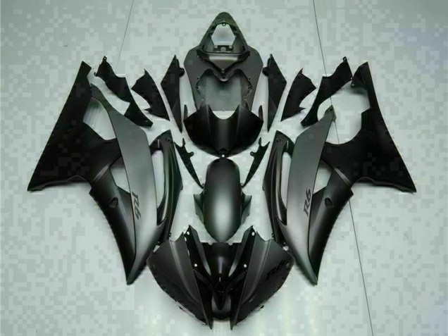 Carénages Moto Yamaha YZF R6 2008-2016 - Gris Noir Mat
