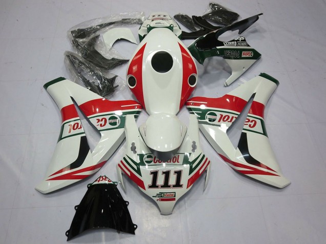 Carénages Moto Honda CBR1000RR 2008-2011 - Blanc Rouge Vert Castrol 111
