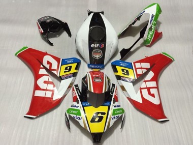 Carénages Moto Honda CBR1000RR 2008-2011 - Blanc Rouge Jaune Vert Noir Givi 6