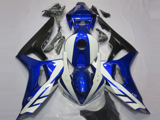 Carénage Moto Honda CBR1000RR 2006-2007 - Bleu Blanc Noir Mat