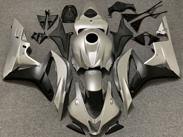 Carénages Moto Honda CBR1000RR 2006-2007 - Argent Noir Mat