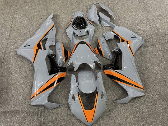 Carénages Moto Honda CBR1000RR 2017-2023 - Nardo Gris Orange Bande