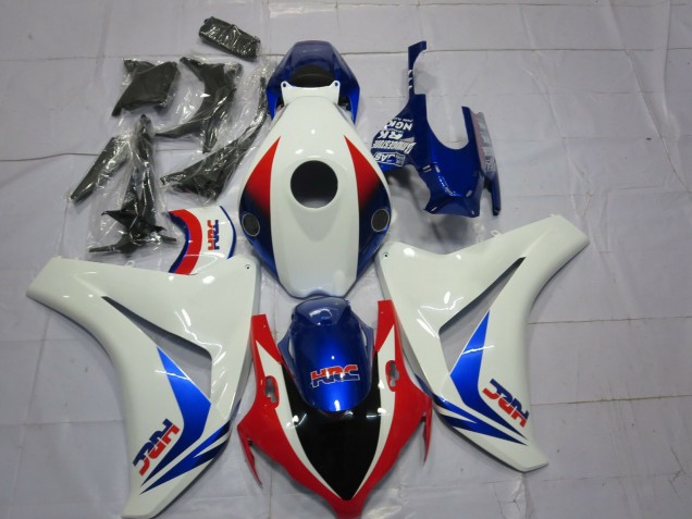 Carénages Moto Honda CBR1000RR 2008-2011 - Blanc Rouge Bleu OEM Style HRC