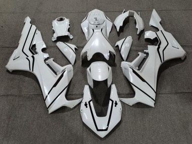 Carénages Moto Honda CBR1000RR 2017-2023 - Blanc Perle Noir Doubler