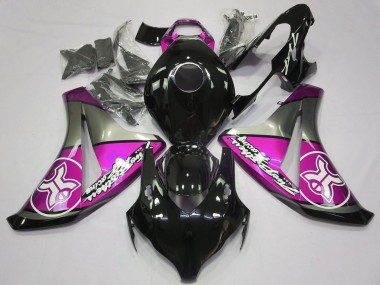 Carénages Moto Honda CBR1000RR 2008-2011 - Gris Rose Noir Brillant