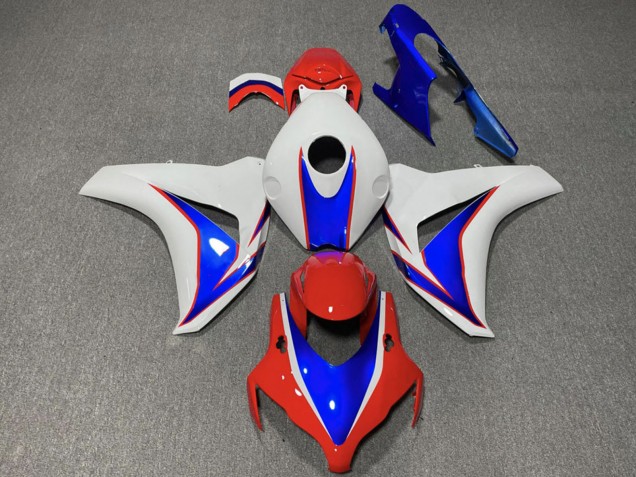 Carénage Moto Honda CBR1000RR 2008-2011 - Blanc Bleu Rouge