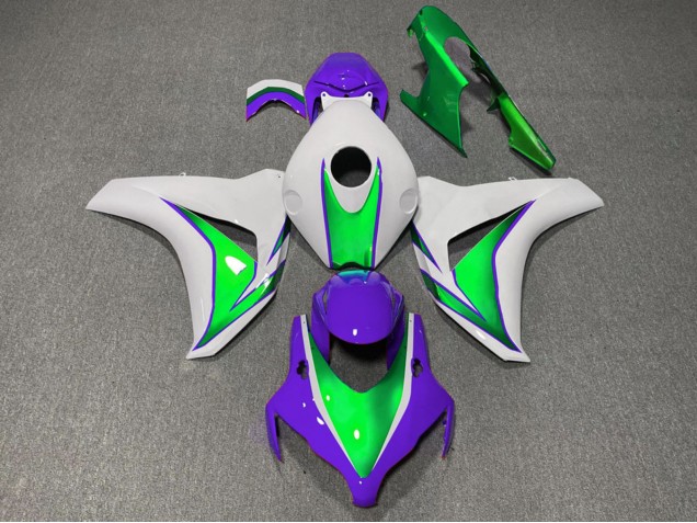 Carénages Moto Honda CBR1000RR 2008-2011 - Blanc Vert Violet The Joker