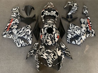 Carénages Moto Honda CBR600RR 2005-2006 - Camouflage Rouge Décalque