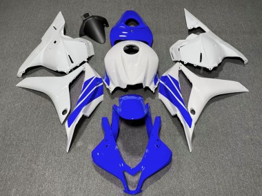 Carénages Moto Honda CBR600RR 2009-2012 - Blanc Bleu Bande