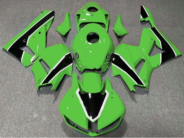Carénages Moto Honda CBR600RR 2013-2026 - Vert Blanc Noir Brillant