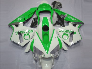 Carénages Moto Honda CBR600RR 2003-2004 - Blanc Vert Pramac