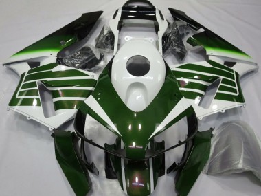 Carénages Moto Honda CBR600RR 2003-2004 - Blanc Vert Fade