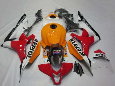 Carénages Moto Honda CBR600RR 2007-2008 - Orange Blanc Rouge Noir Brillant Repsol