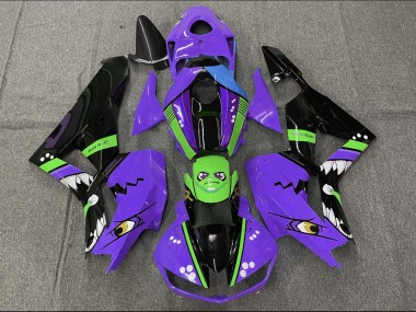 Carénages Moto Honda CBR600RR 2013-2026 - Violet Vert Bleu Noir Brillant Requin