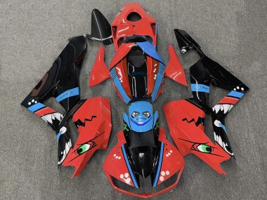 Carénages Moto Honda CBR600RR 2013-2026 - Rouge Bleu Noir Brillant Requin