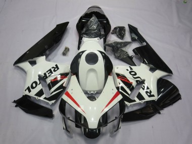 Carénages Moto Honda CBR600RR 2003-2004 - Blanc Rouge Noir Brillant Repsol OEM Style