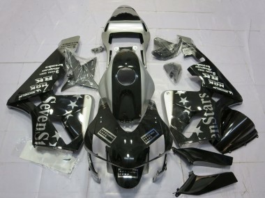 Carénages Moto Honda CBR600RR 2003-2004 - Argent Noir Brillant SevenStars