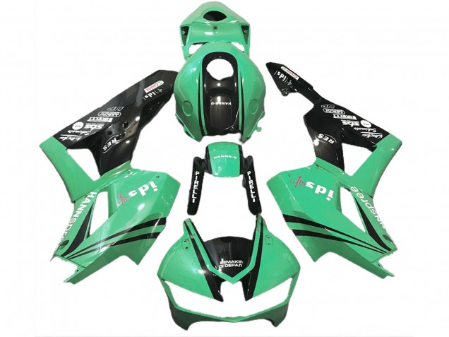 Carénages Moto Honda CBR600RR 2013-2026 - Vert Noir Brillant