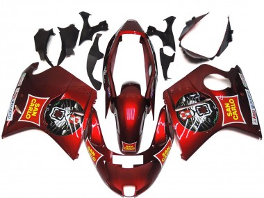 Carénages Moto Honda CBR1100XX Blackbird 1996-2007 - Rouge Jaune San Carlo
