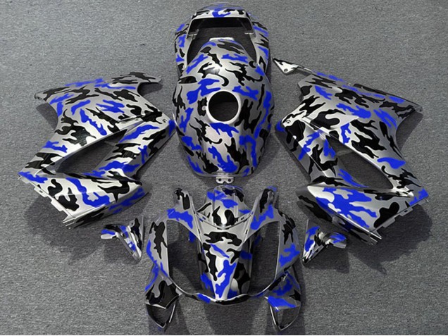 Carénages Moto Honda VFR 800 2002-2013 - Bleu Camouflage